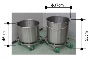 buckets with casters